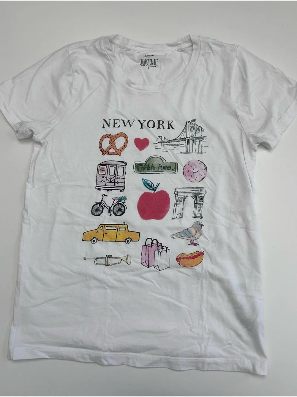 J Crew Collector Tee, White 